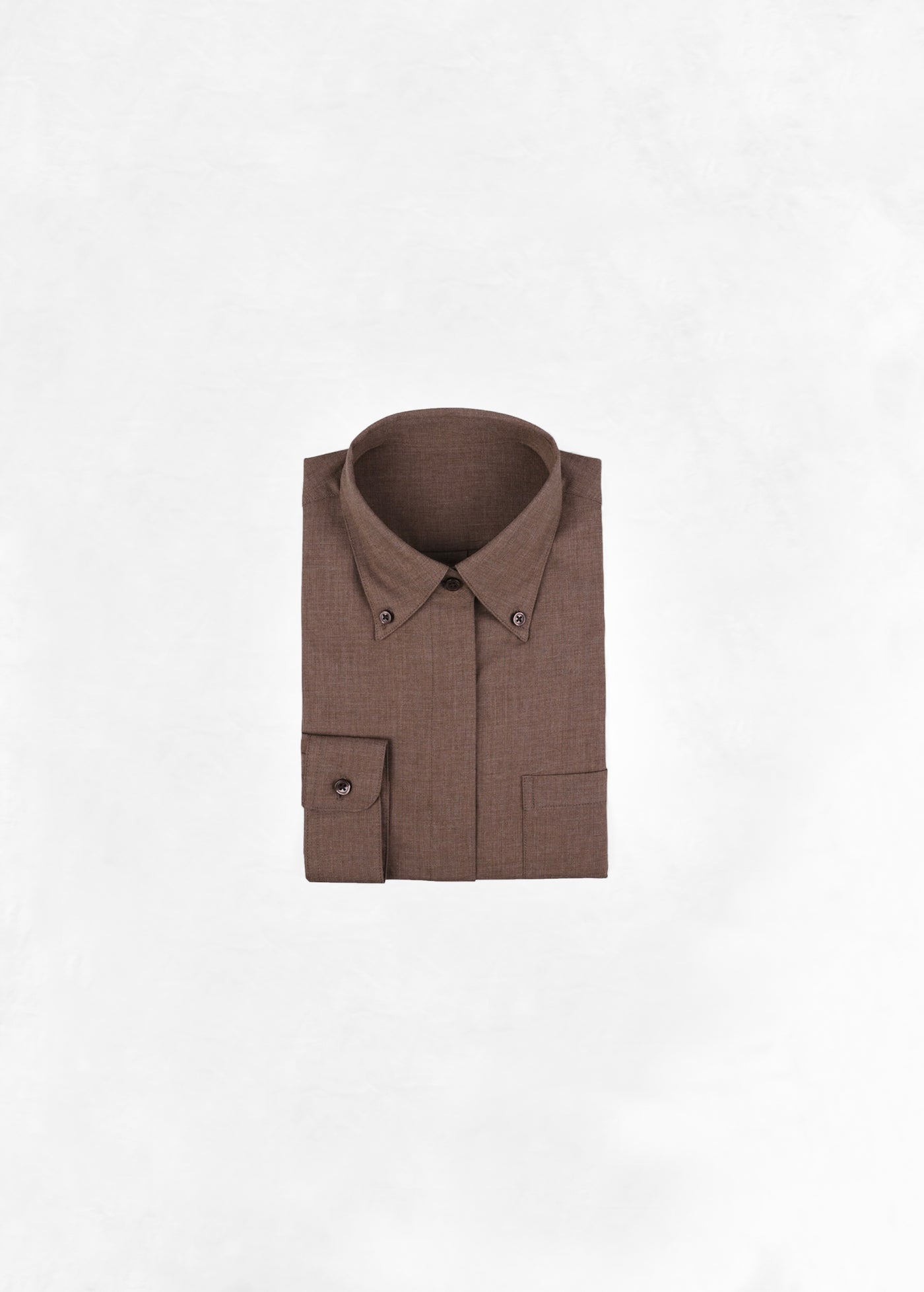 Soft Shirt in Cashmere - Brown