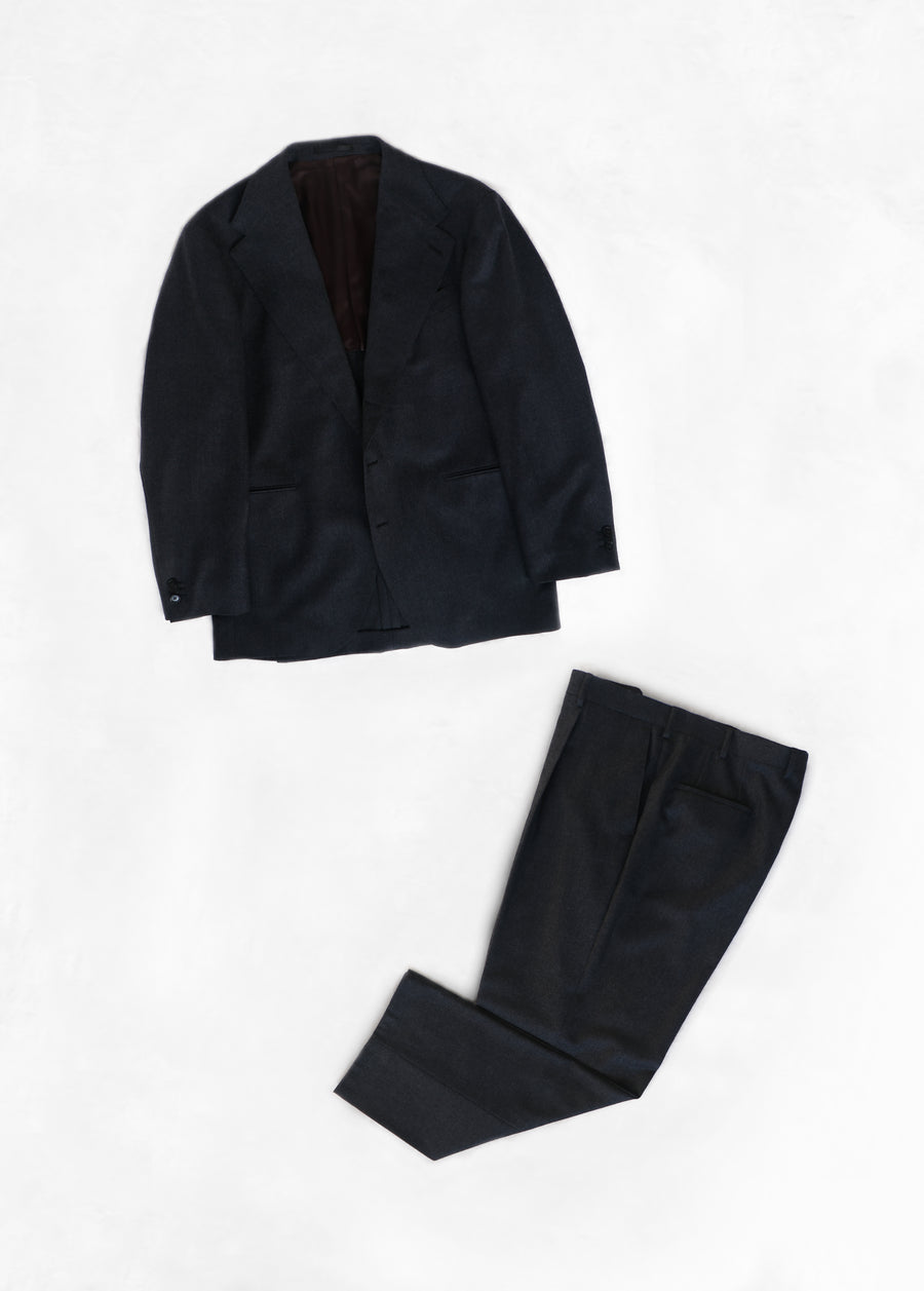 Flannel Suit - Charcoal Grey