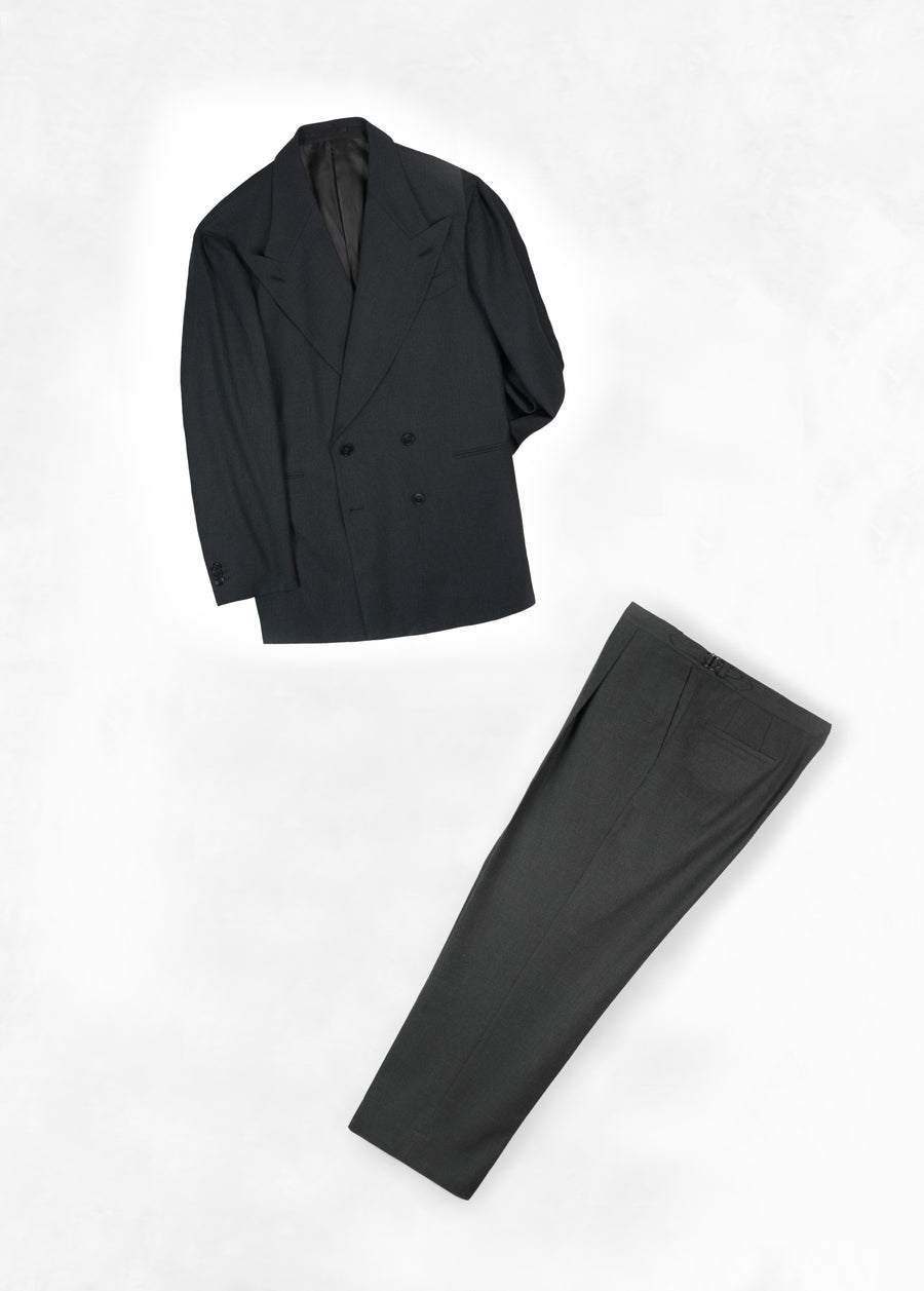High twist wool suit - Charcoal Grey