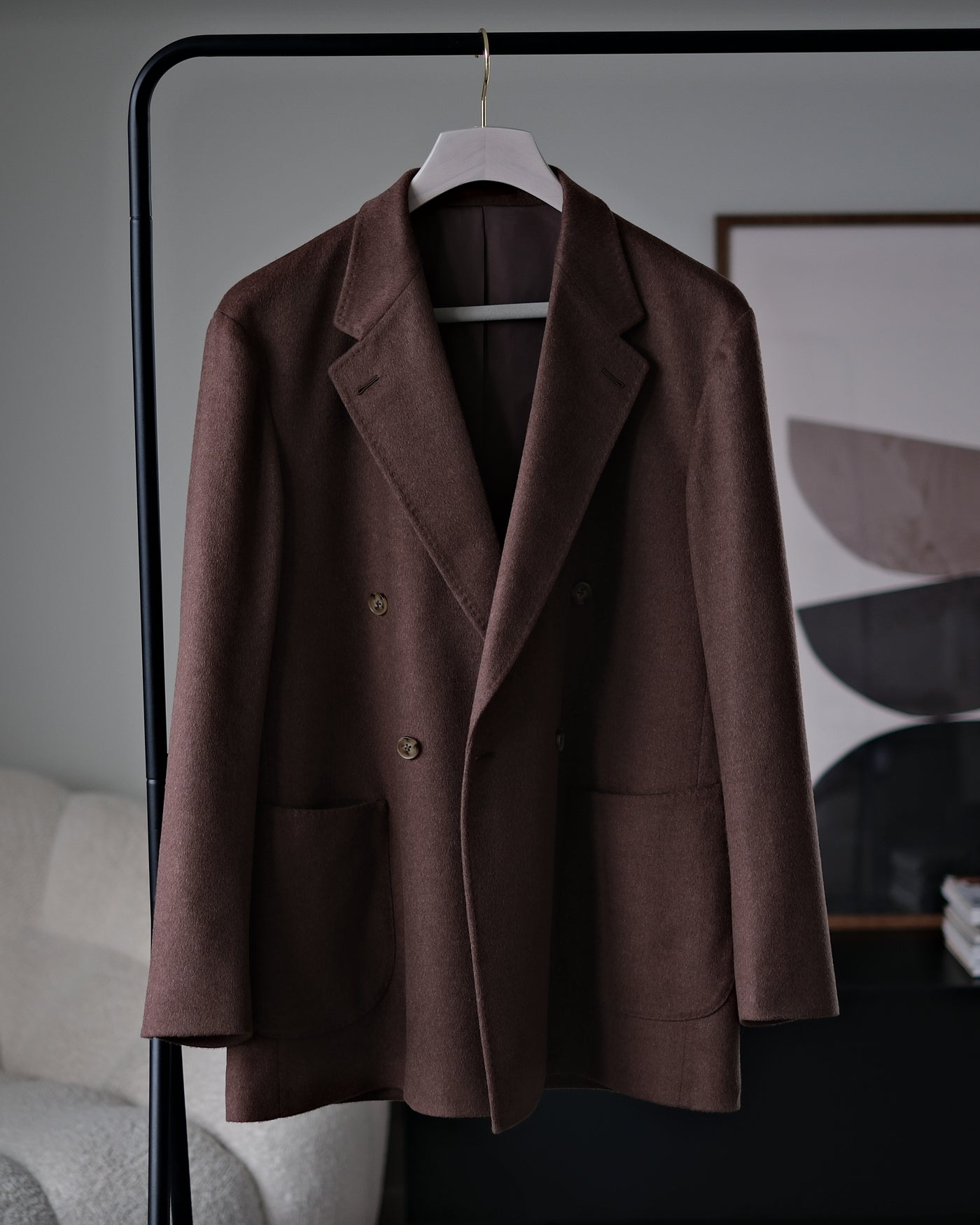 Double Breasted Jacket - Faded Brown