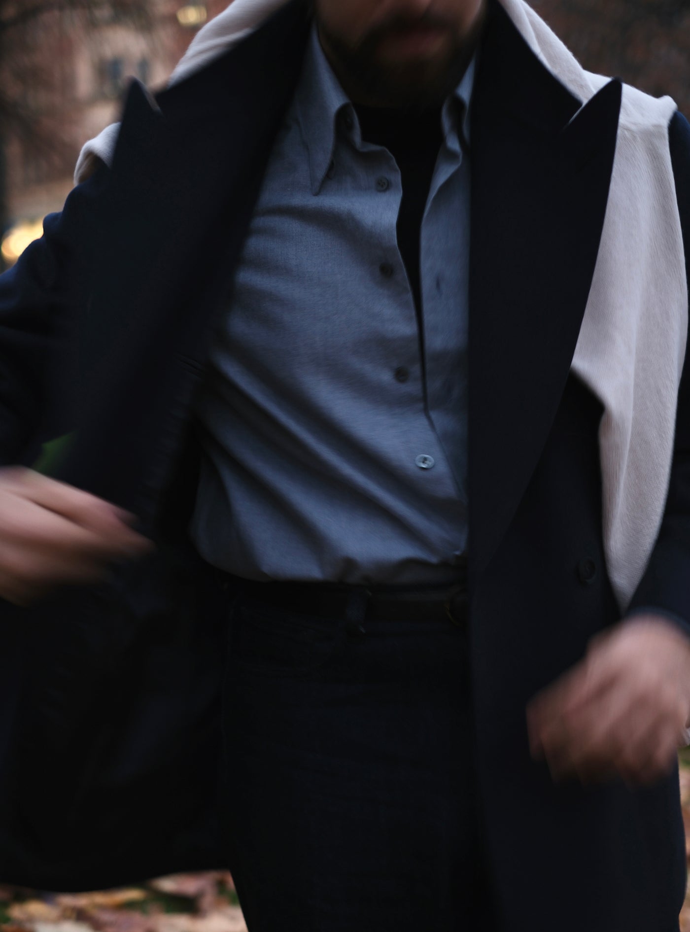 Double Breasted Jacket - Midnight Blue