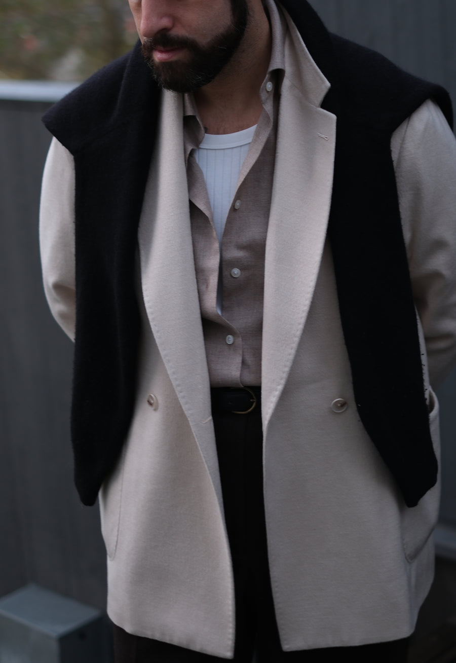 Double Breasted Jacket - Vanilla White