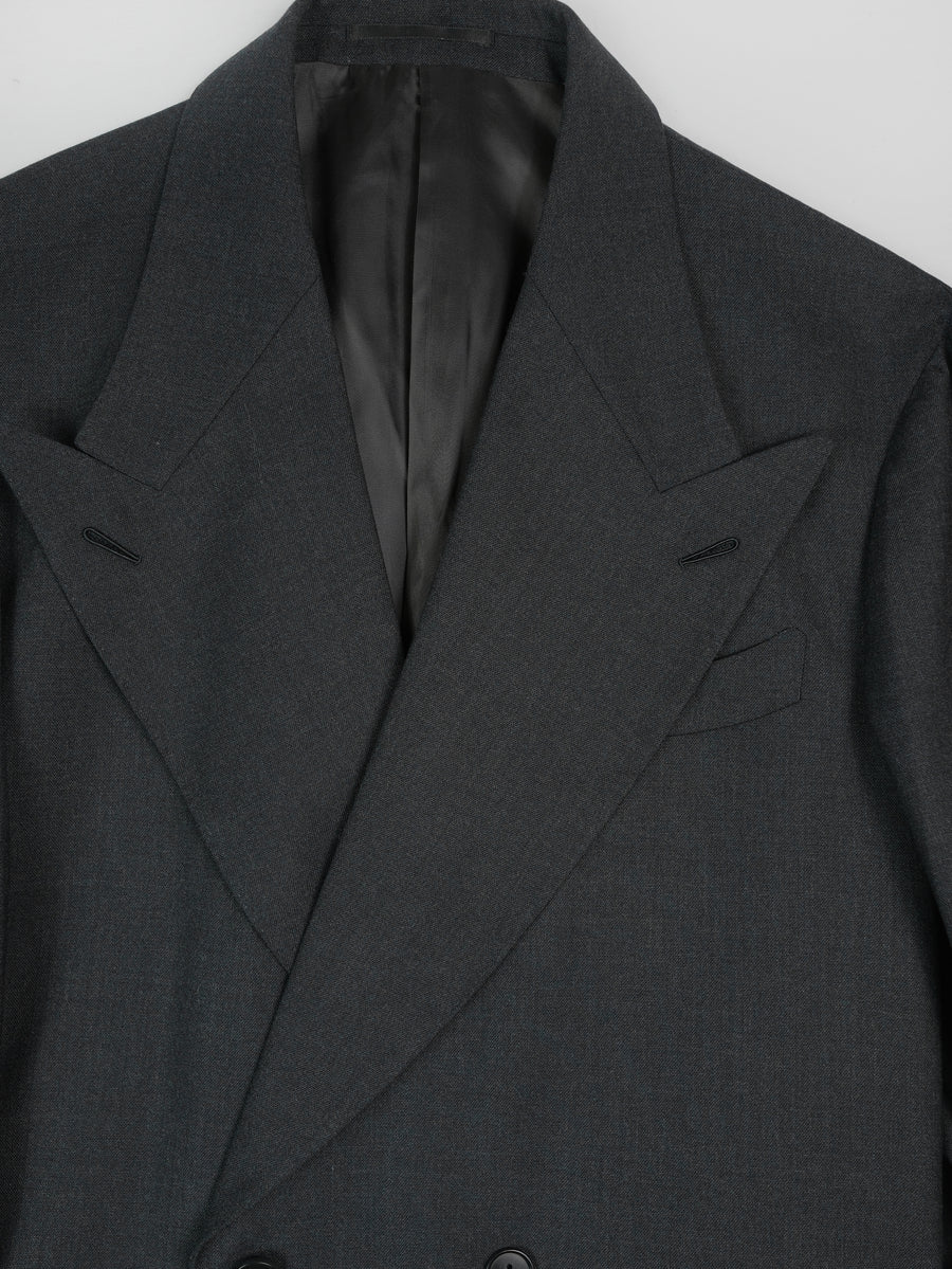High twist wool suit - Charcoal Grey