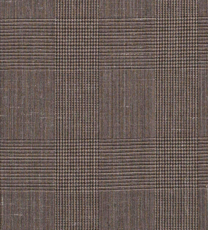 Double Breasted Undarted Jacket - Brown Glencheck