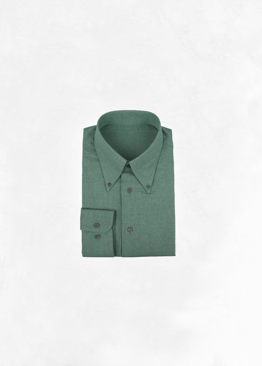 Soft Button Down Shirt in Flannel - Lake Blue