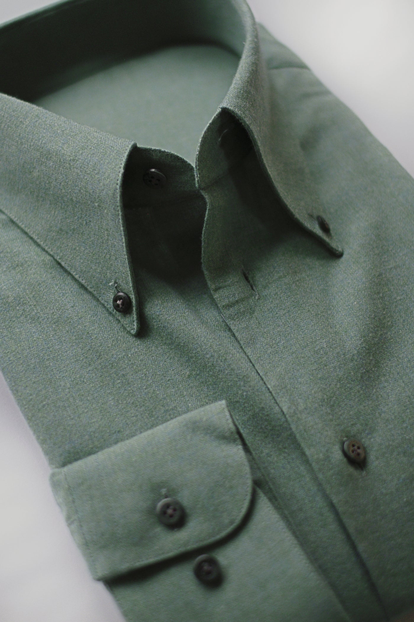 Soft Button Down Shirt in Flannel - Lake Blue