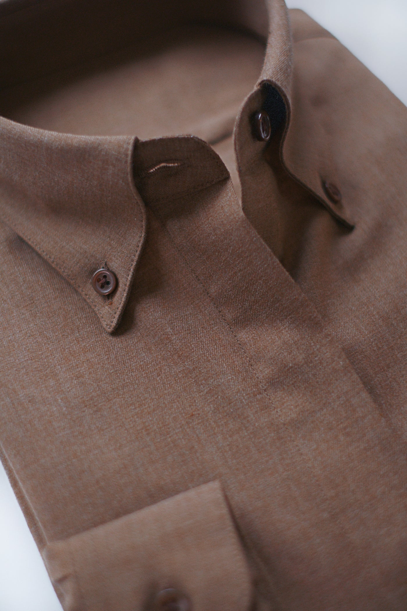 Soft Shirt in Cashmere - Brown
