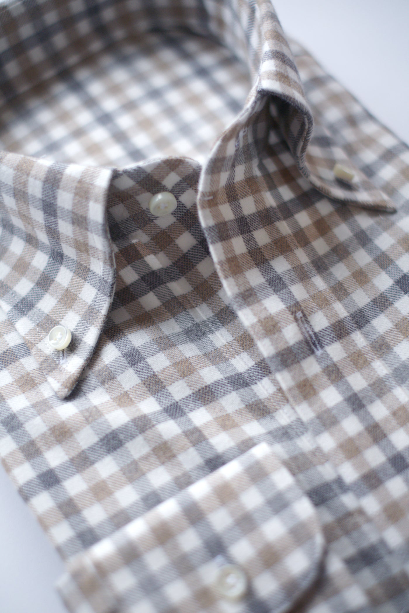 Soft Heritage Check Shirt - Camel