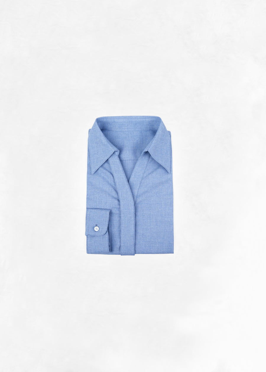 Soft Shirt in Flannel - Sky Blue