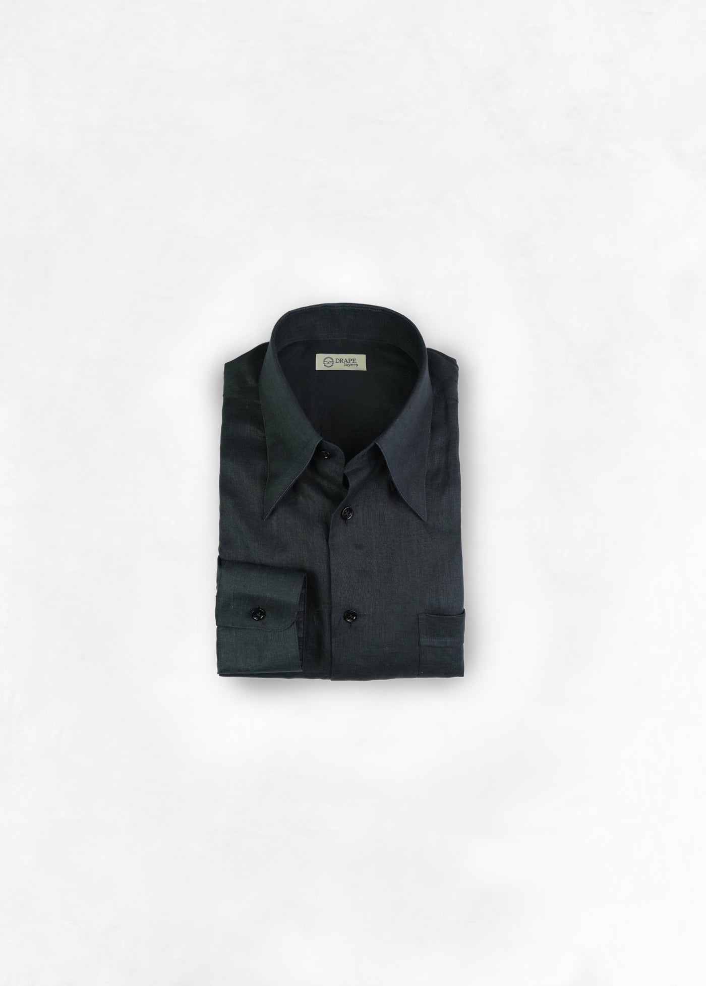 Relaxed Fit Shirt - Black Linen