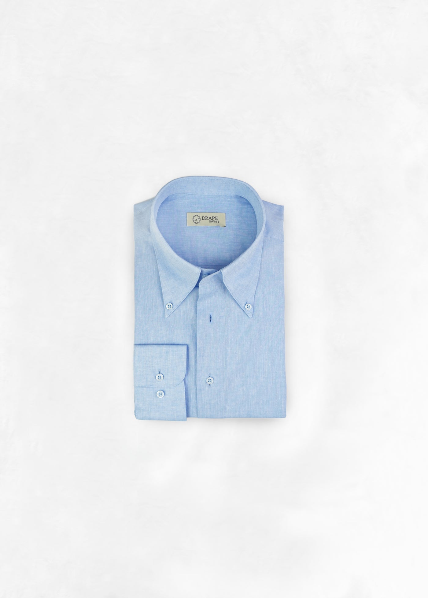 Relaxed Fit Shirt  - Light Blue Linen