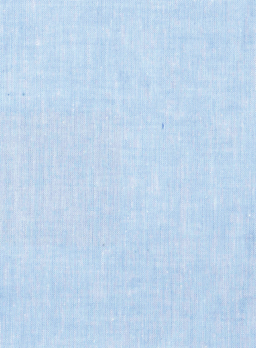 Relaxed Fit Shirt  - Light Blue Linen