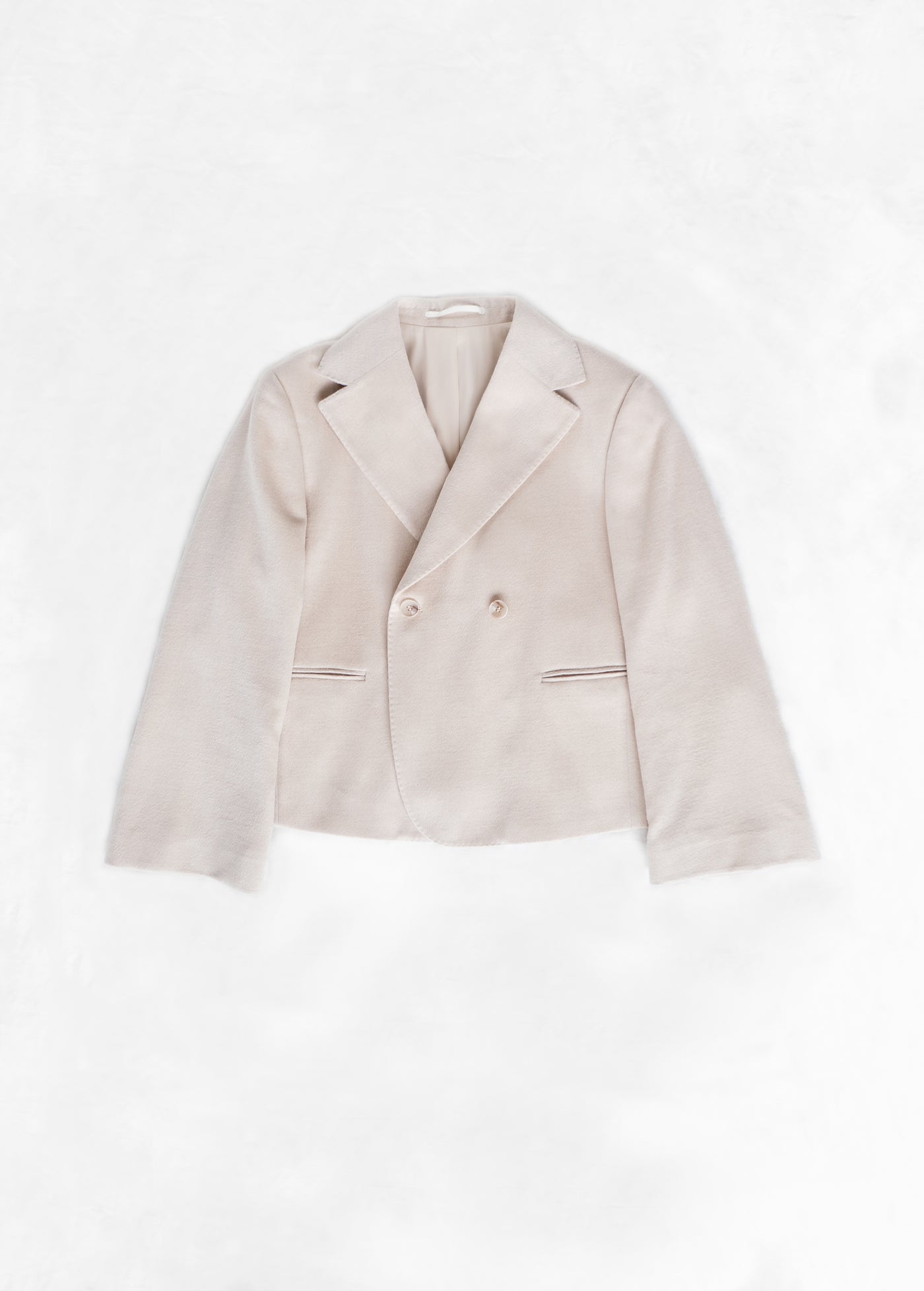 Cropped Flare Jacket - Vanilla white