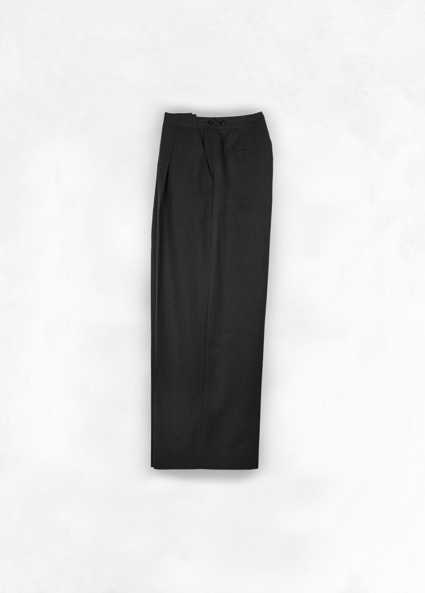 The Pleated Trouser - Charcoal Grey