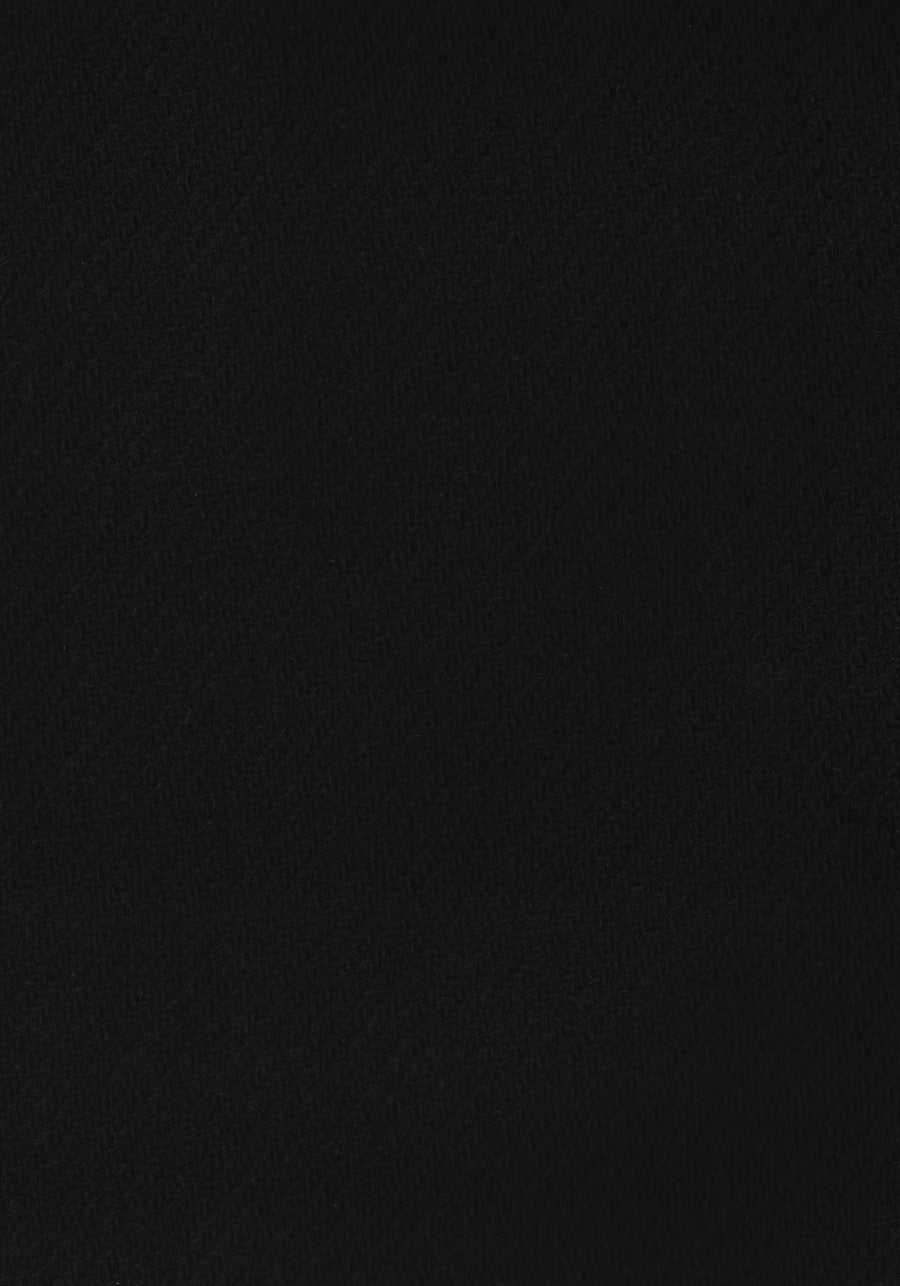 Zip-Up Tweed Jacket - Black